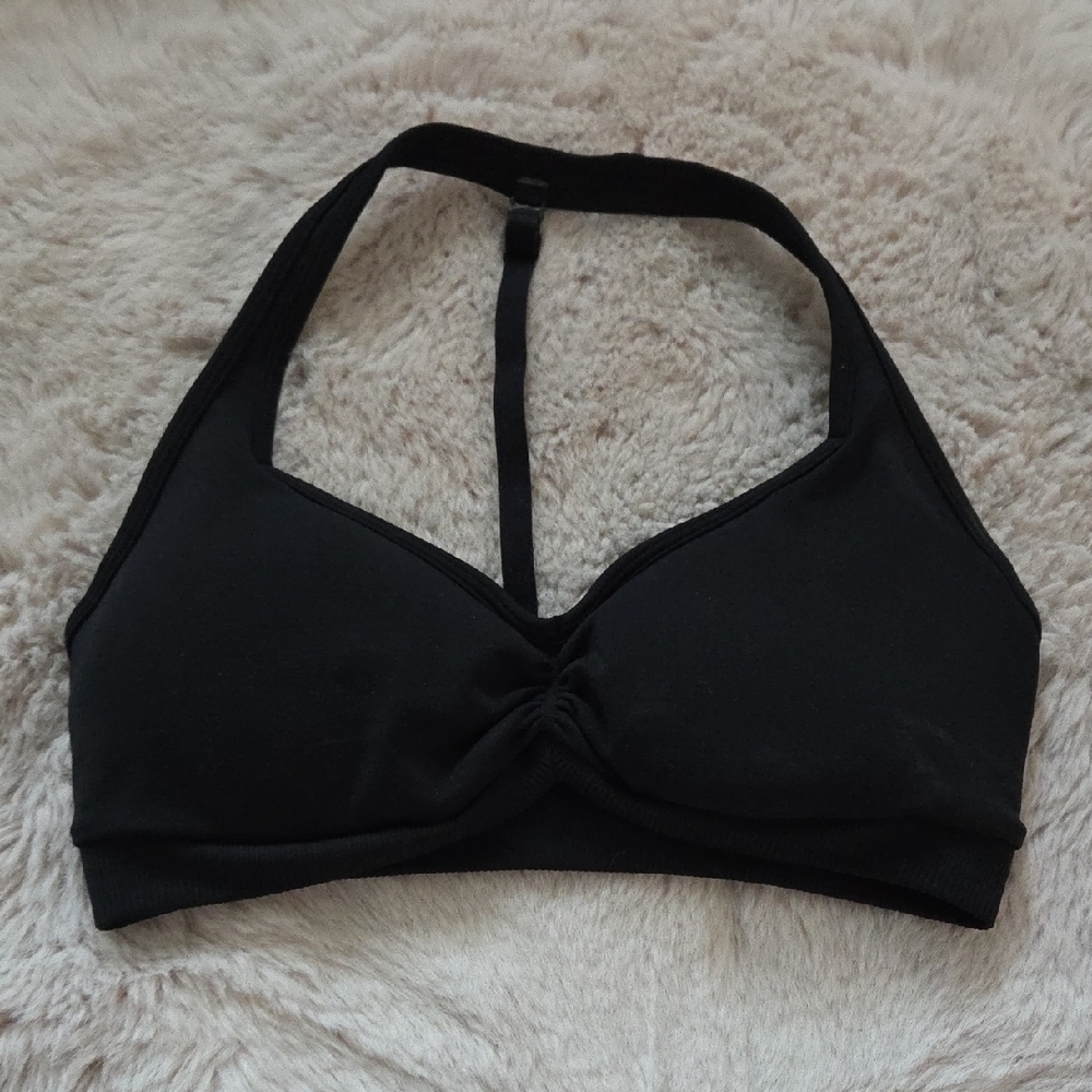 BuffBunny Black Halter Sports Bra